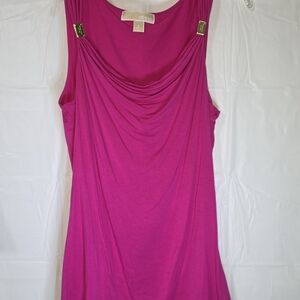 MICHAEL Michael Kors Fuchsia Draped Tank Top